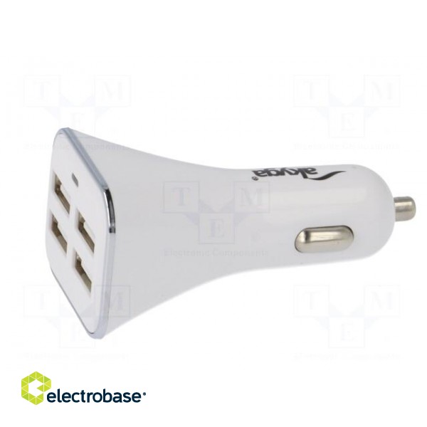 USB power supply | USB A socket x4 | Sup.volt: 12÷24VDC | white image 3