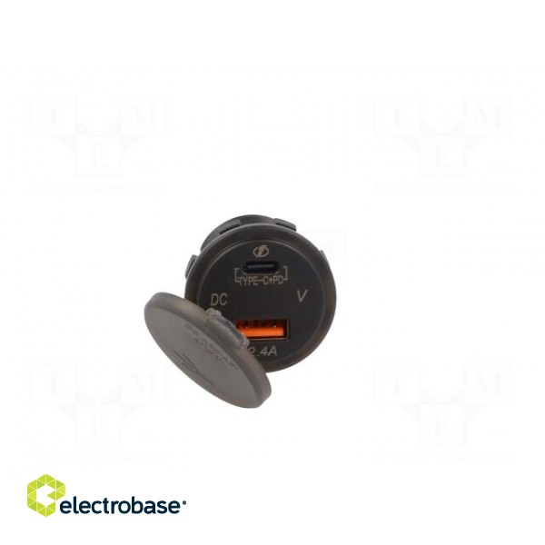 USB power supply | USB A socket,USB C socket | Sup.volt: 12÷24VDC paveikslėlis 9