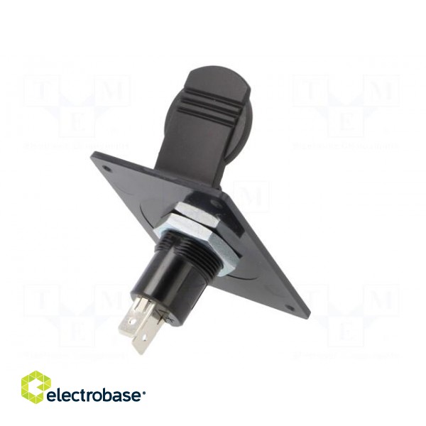 Car lighter socket | car lighter mini socket x1 | 16A | black image 6