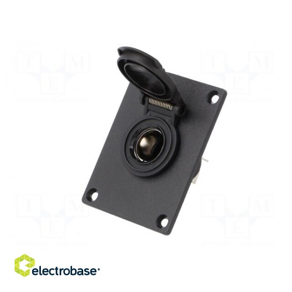 Car lighter socket | car lighter mini socket x1 | 16A | black image 2