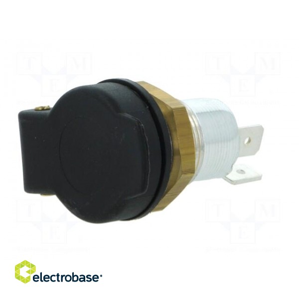 Car lighter socket | car lighter mini socket x1 | 16A | black image 3