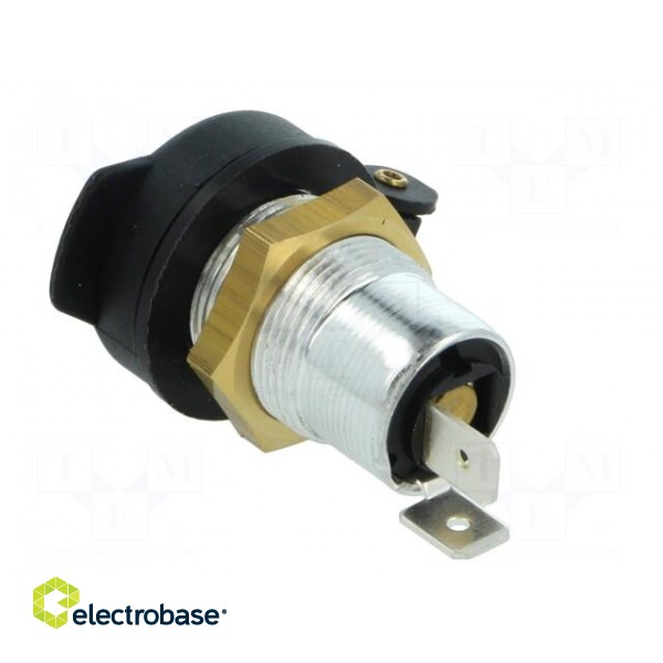 Car lighter socket | car lighter mini socket x1 | 16A | black image 5