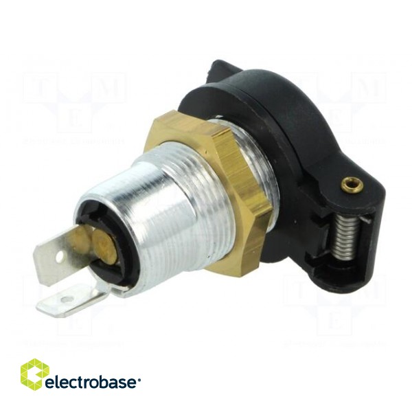 Car lighter socket | car lighter mini socket x1 | 16A | black image 7