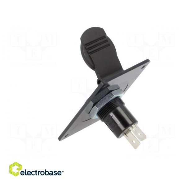 Car lighter socket | car lighter mini socket x1 | 16A | black image 4