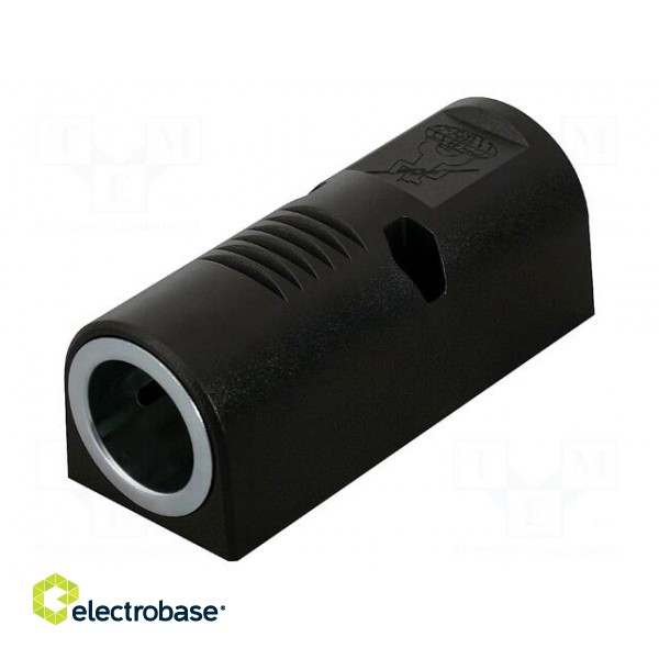 Car lighter socket adapter | car lighter socket x1 | 16A | black image 1