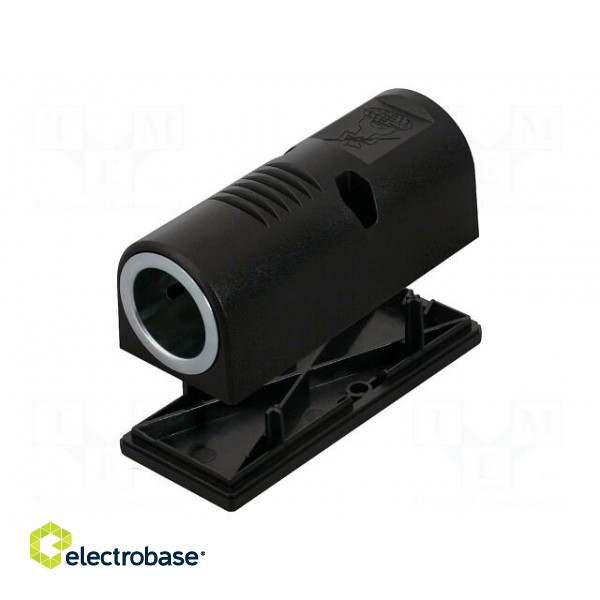 Car lighter socket adapter | car lighter socket x1 | 16A | black image 1