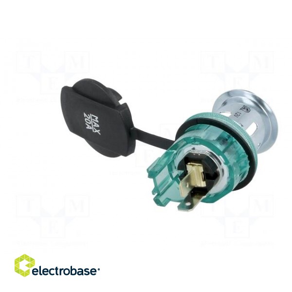 Car lighter socket | car lighter socket x1 | 16A | black,green image 7