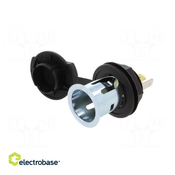 Car lighter socket | car lighter socket x1 | 20A | black | blister image 3