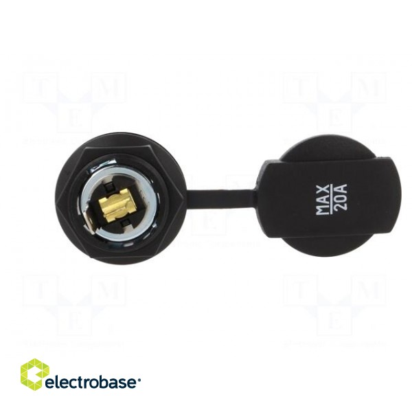 Car lighter socket adapter | car lighter socket x1 | 20A | black image 6