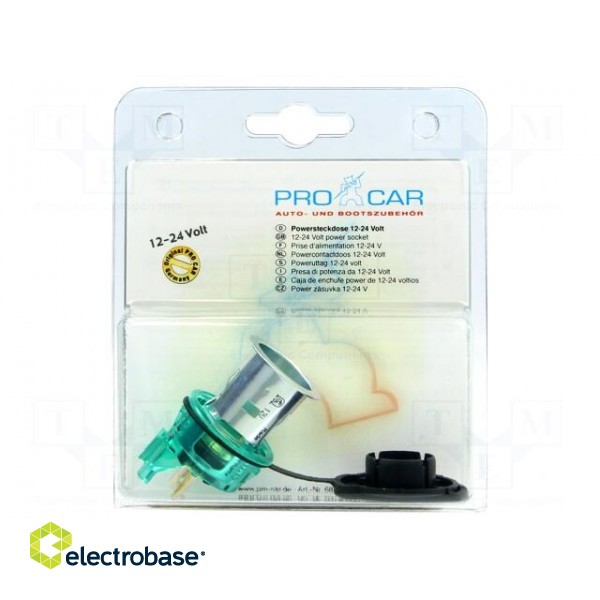 Car lighter socket adapter | car lighter socket x1 | 20A | green image 2