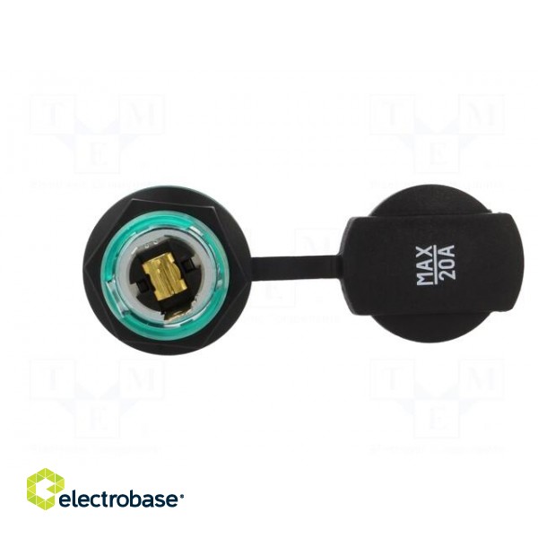 Car lighter socket adapter | car lighter socket x1 | 20A | green image 6