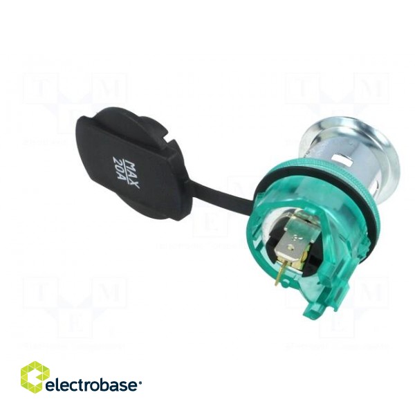 Car lighter socket | car lighter socket x1 | 20A | green | blister image 7