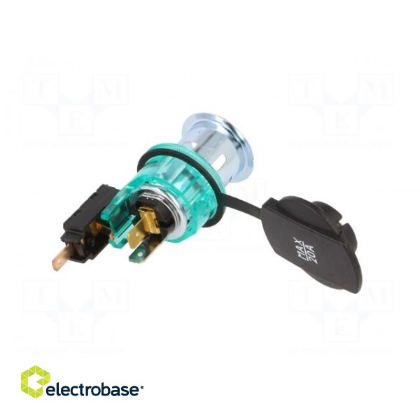 Car lighter socket | car lighter socket x1 | 20A | green image 6