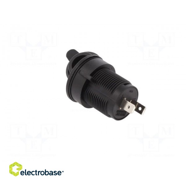 Car lighter socket adapter | car lighter socket x1 | black image 4
