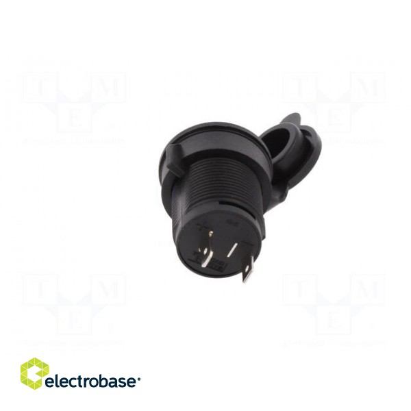 Car lighter socket adapter | car lighter socket x1 | black image 5