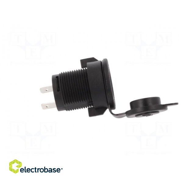 Car lighter socket adapter | car lighter socket x1 | black image 7
