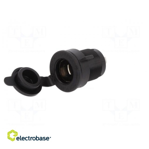 Car lighter socket adapter | car lighter socket x1 | black image 2