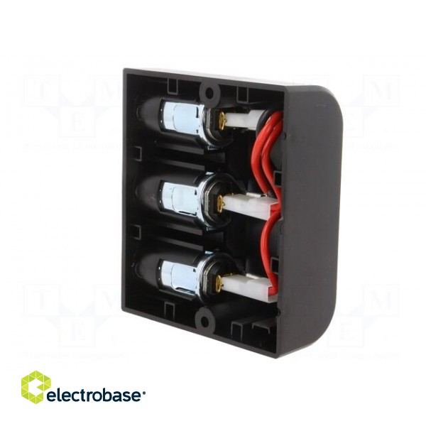 Car lighter socket | car lighter socket x3 | 16A | black | blister image 5