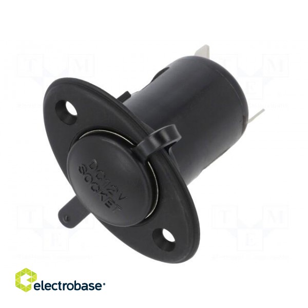 Car lighter socket housing | car lighter socket x1 | black paveikslėlis 1