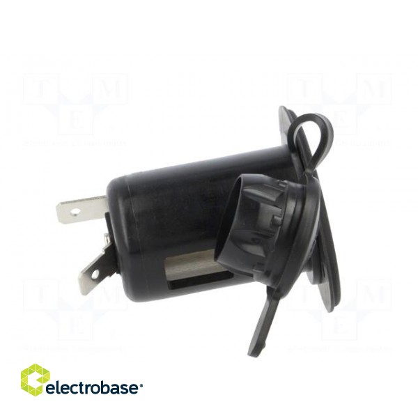 Car lighter socket housing | car lighter socket x1 | black paveikslėlis 7