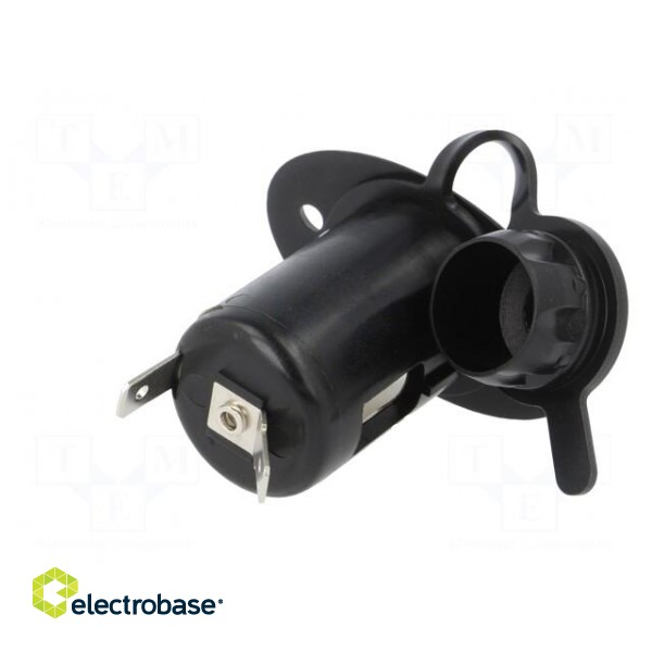 Car lighter socket housing | car lighter socket x1 | black paveikslėlis 6