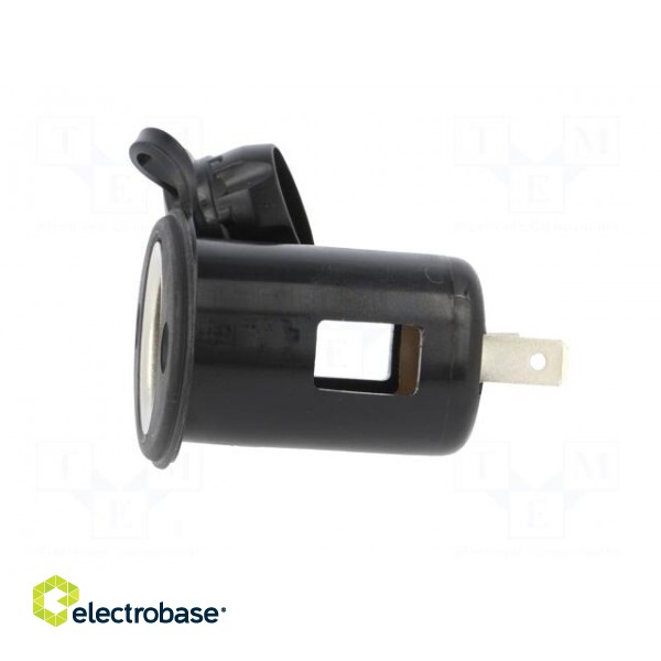Car lighter socket housing | car lighter socket x1 | black paveikslėlis 3