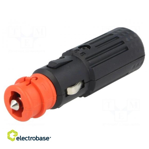 Cigarette lighter plug | Inom: 16A | Sup.volt: 12÷24VDC | 12V/15A image 1