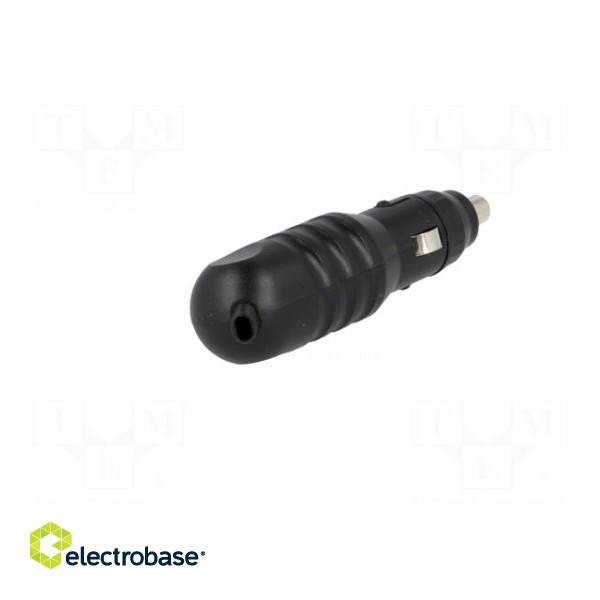 Cigarette lighter plug | Inom: 8A | Sup.volt: 7÷12VDC | 12V/8A | black image 6