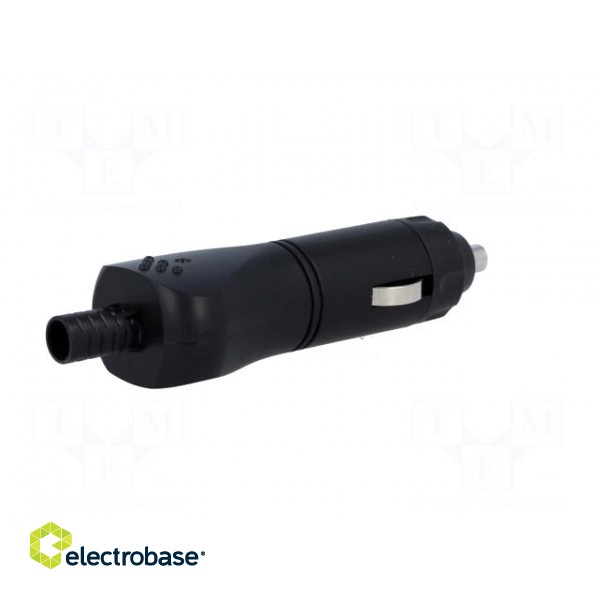 Cigarette lighter plug | Inom: 8A | Sup.volt: 7÷12VDC | 12V/8A | black image 6
