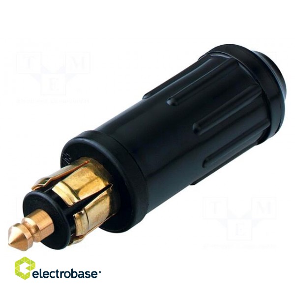 Cigarette lighter plug | screw terminal | 15A | Sup.volt: 12÷24VDC image 1