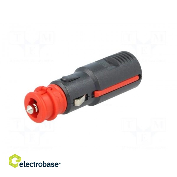 Cigarette lighter plug | screw terminal | 16A | Sup.volt: 12÷24VDC paveikslėlis 3