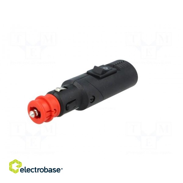 Cigarette lighter plug | screw terminal | 8A | Sup.volt: 12÷24VDC image 3