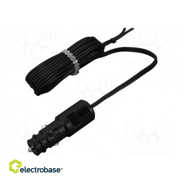 Cigarette lighter socket extension cord | cables | 20A | black image 1