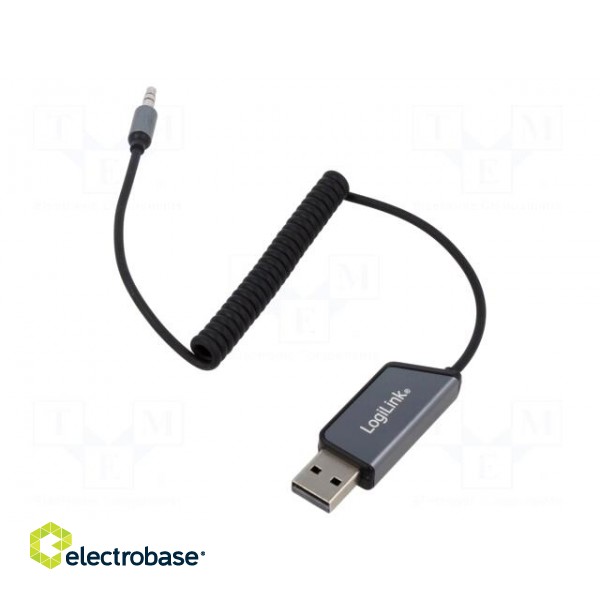 FM transmitter | Jack 3,5mm 3pin plug | black | Bluetooth 5.3 | 8m image 1