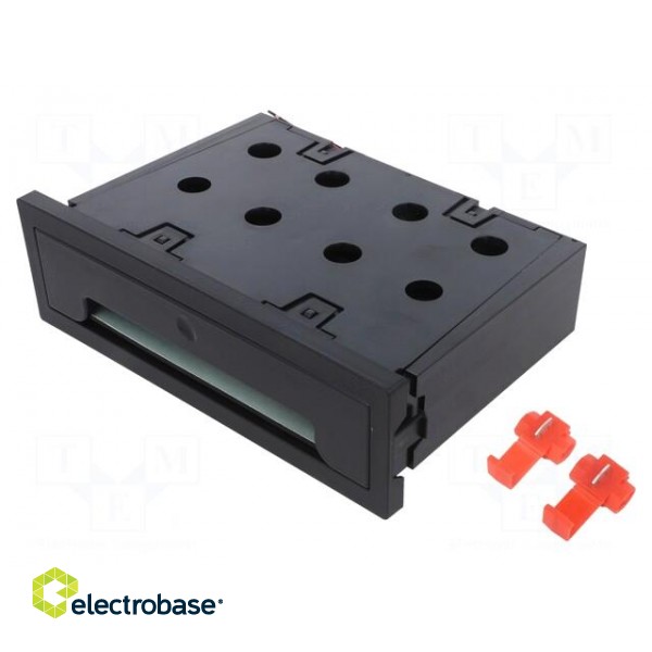 Inductance charger | black | 5W | Mounting: push-in | W: 188mm | H: 51mm image 1