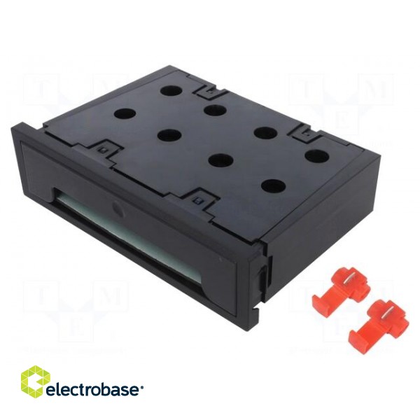 Inductance charger | black | 5W | Mounting: push-in | W: 188mm | H: 58mm paveikslėlis 1