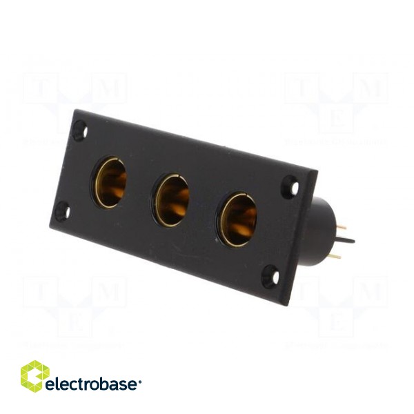 Car lighter socket | car lighter mini socket x3 | 16A | black image 3