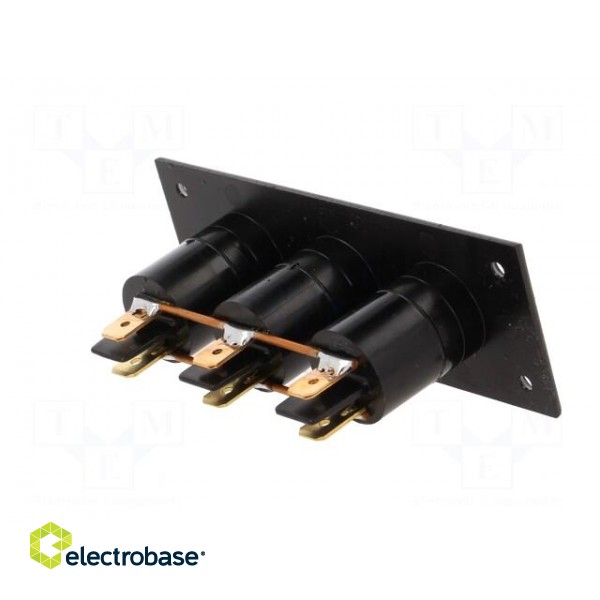 Car lighter socket | car lighter mini socket x3 | 16A | black image 7
