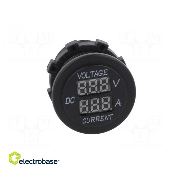 Voltmeter | Sup.volt: 5÷30VDC | I DC: 1÷15A | black | blue image 9