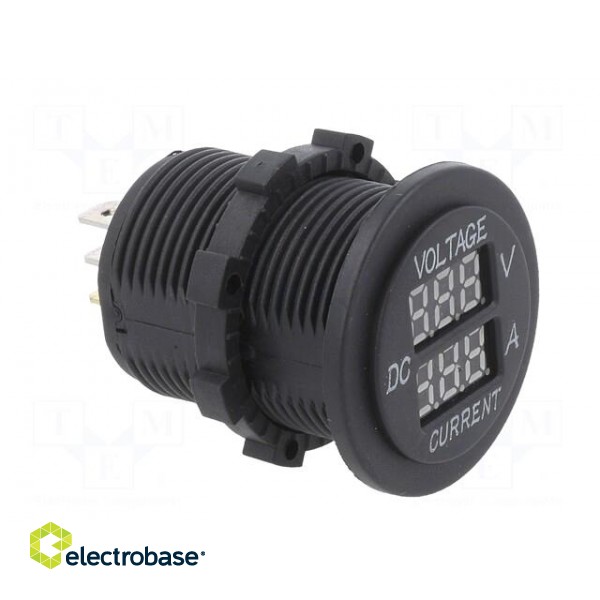 Voltmeter | Sup.volt: 5÷30VDC | I DC: 1÷15A | black | green paveikslėlis 8