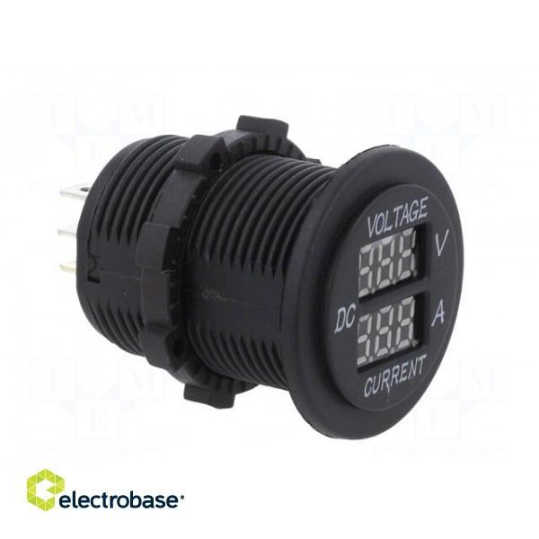 Voltmeter | Sup.volt: 5÷30VDC | I DC: 1÷15A | black | red paveikslėlis 8