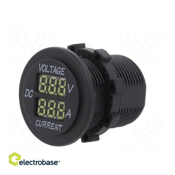 Voltmeter | Sup.volt: 5÷30VDC | I DC: 1÷15A | black | white image 2