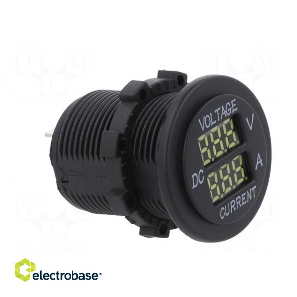 Voltmeter | Sup.volt: 5÷30VDC | I DC: 1÷15A | black | white image 8