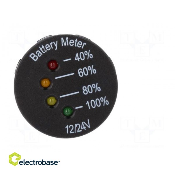Voltmeter | Sup.volt: 7÷33VDC | black | amber,red,green,yellow image 9