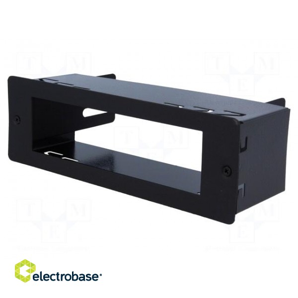 Mounting half frame for CB radio | with center hole | 141x37mm фото 1