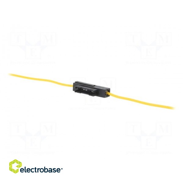 Fuse holder | automotive fuses | 19mm | 1.5mm2 | 12A | yellow paveikslėlis 2