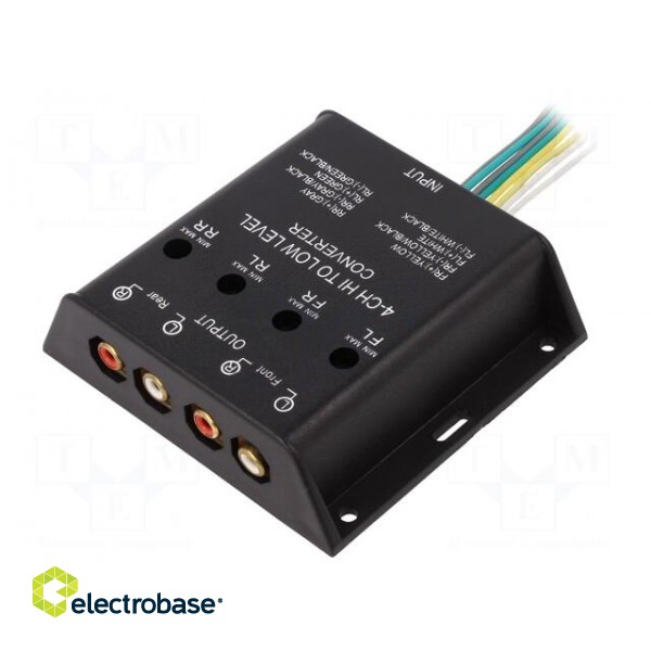 Hi-Level converter | gold-plated | 40W | Input: wires image 1
