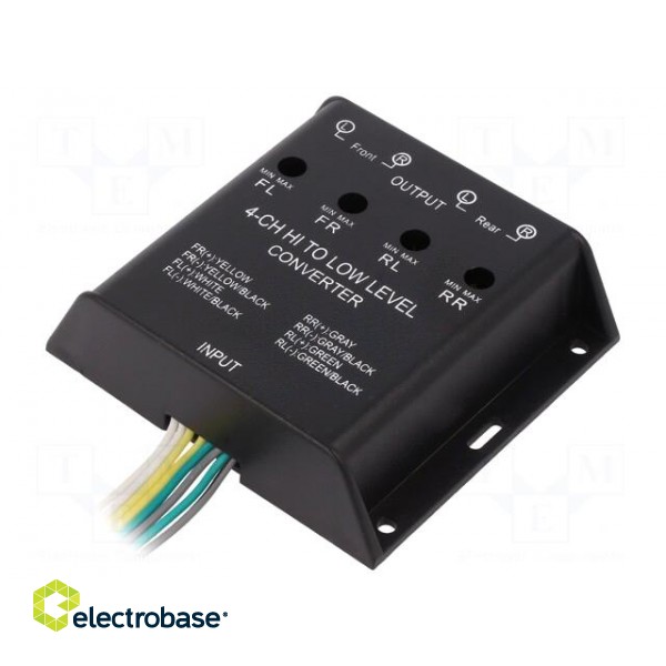 Hi-Level converter | gold-plated | 40W | Input: wires image 2
