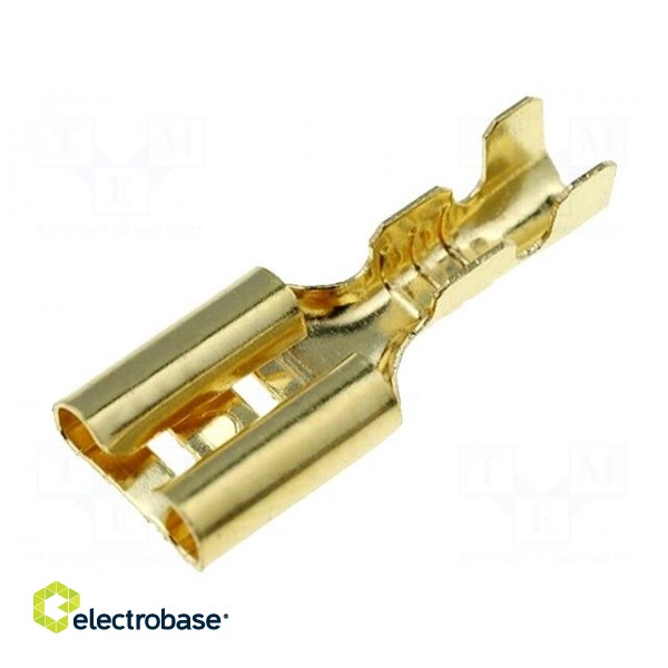 Terminal: flat | 4.7mm | 0.5÷1mm2 | gold-plated | female