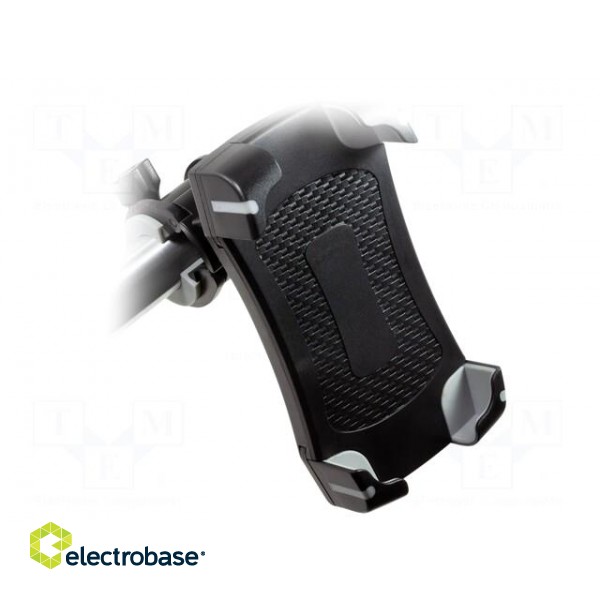 Bike holder | black | on bike handlebars | Size: 60-90mm image 5